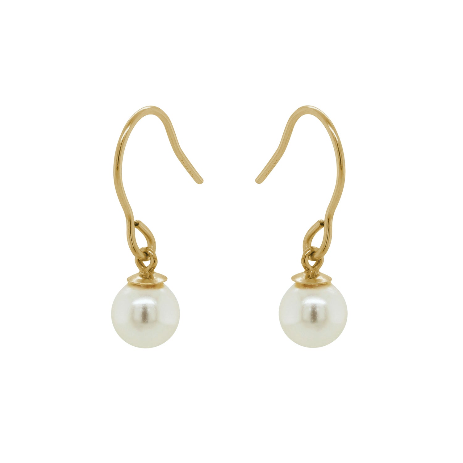 Buy Zirconia Gold Pearl Drop Earrings for Women Online at Ajnaa Jewels  |391530